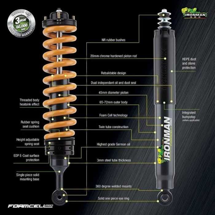 Amortizor Nissan Patrol Heavy Duty Foamcell PRO REPARABIL +5 cm/+10 cm