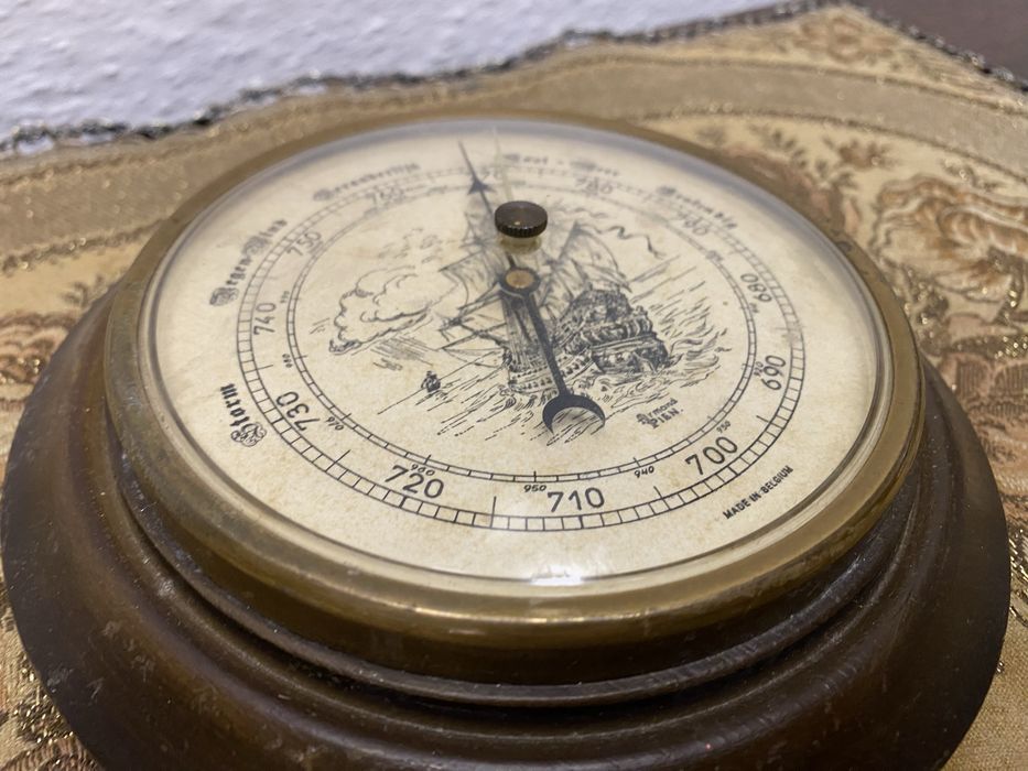 Винтидж барометър Armand Pien Белгия морски стил 1960-те
