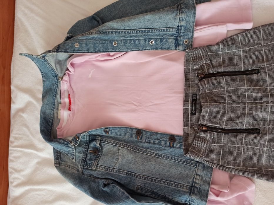 Дънково яке и блузка puma