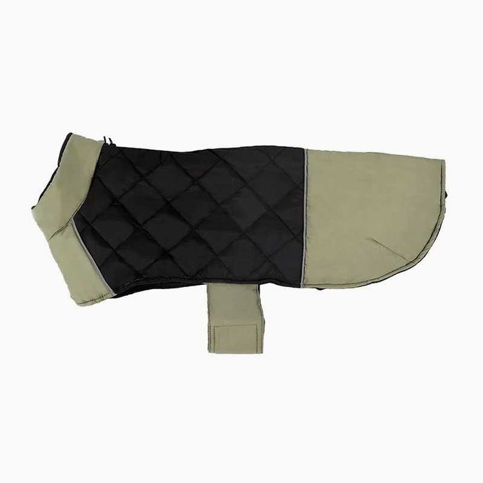 Кучешка дреха яке ватирано за куче блуза кучешки елек зелено-черно