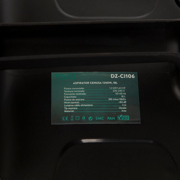 Прахосмукачка за пепел detoolz 1200w 18l