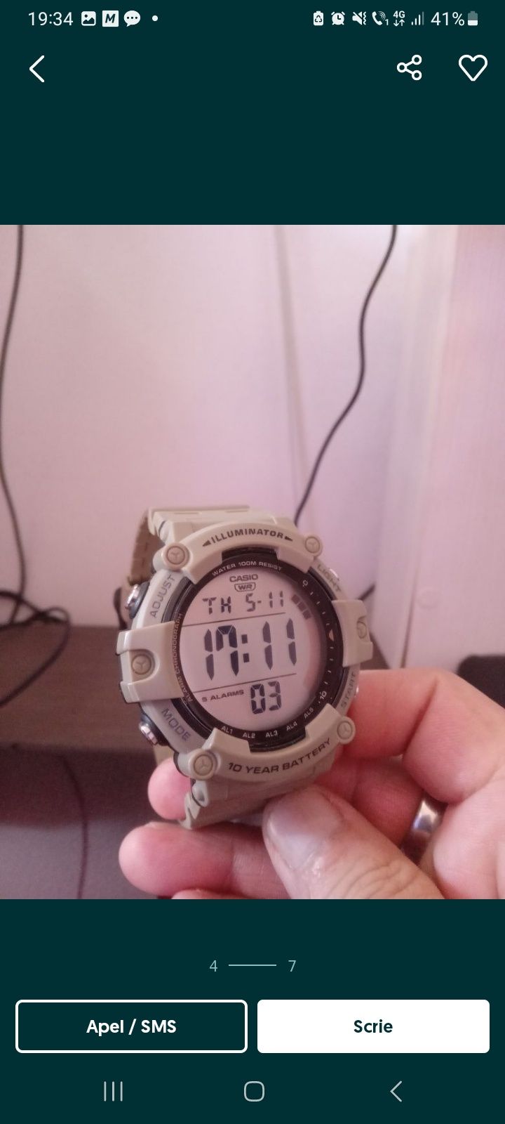 Vand ceas casio nou