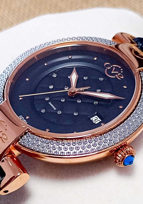 Ceas Gv2 By Gevril  1509-V3 Berletta Diamond Swiss  Blue - Femei