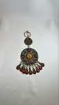 Superba podoaba veche Kabyle cu email coral vintage bijuterie