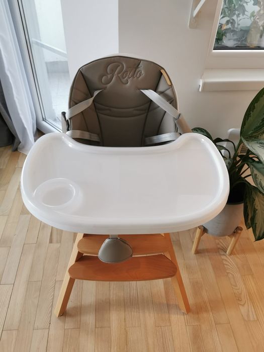 Въртящо столче за хранене Chipolino, 3в1, Roto, Бежово-сив