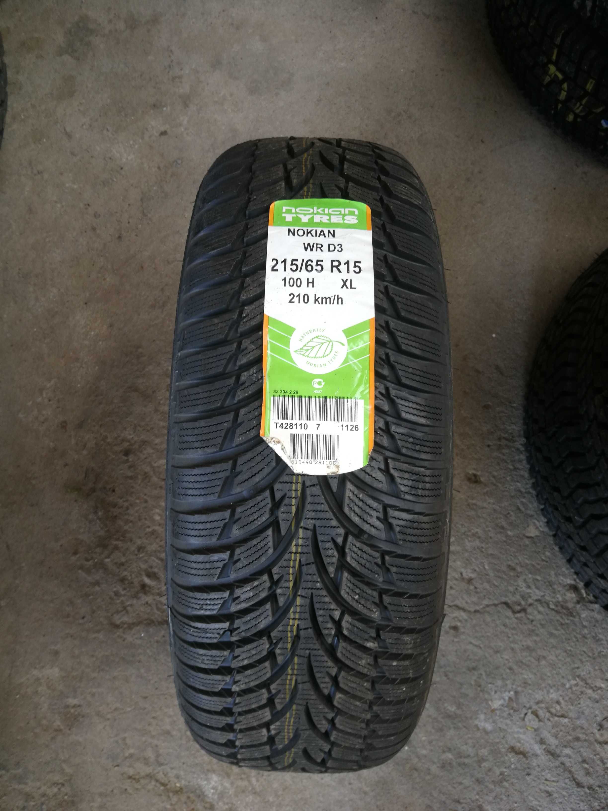 Нови зимни гуми R15 215/65 Nokian WR D3 100H ExtraLoad