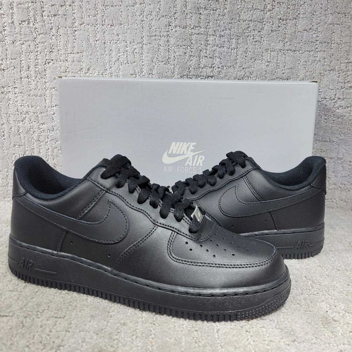 Nike Air Force 1 07' Triple Black (36-47 номер)