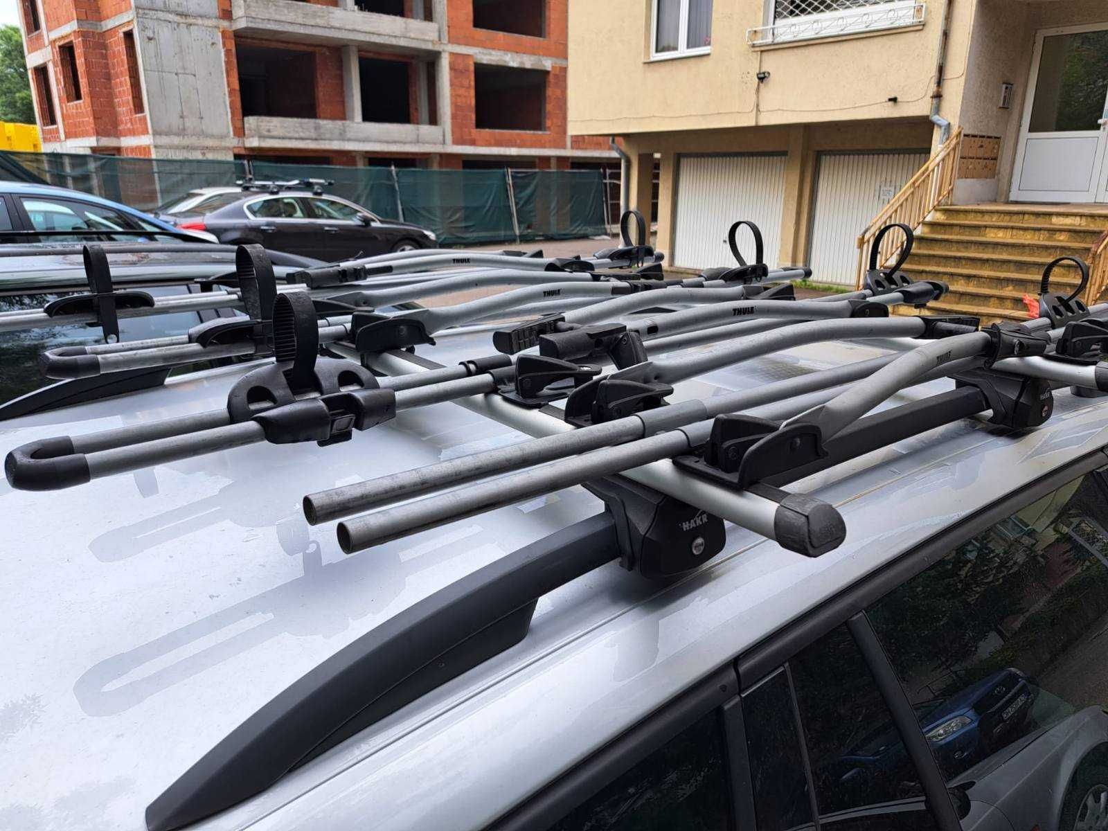 Сет 2 напречни греди 120см и 3 стойки за велосипеди Thule FreeRide 532
