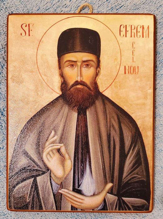 Icoana litografiata Sfantul Efrem cel Nou