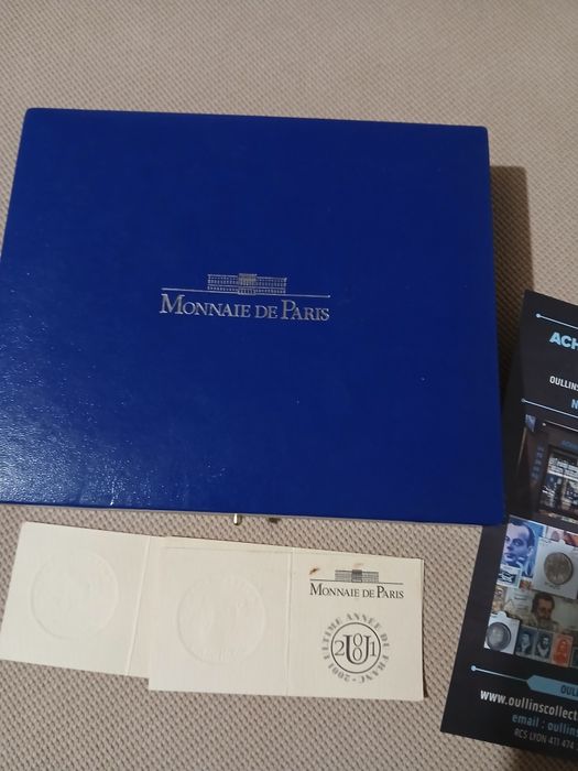 Monede argint ,Monetaria Paris ,6,22 gr ,cu certificat