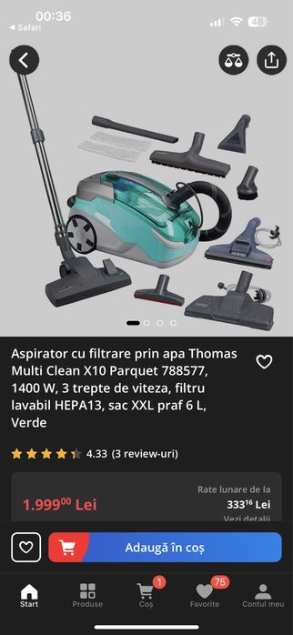 Aspirator THOMAS Aqua +