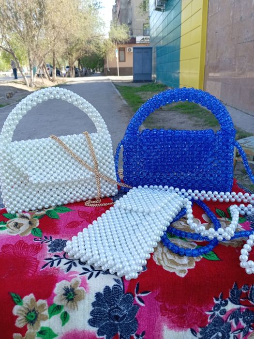 Сумка из бусин ручная работа