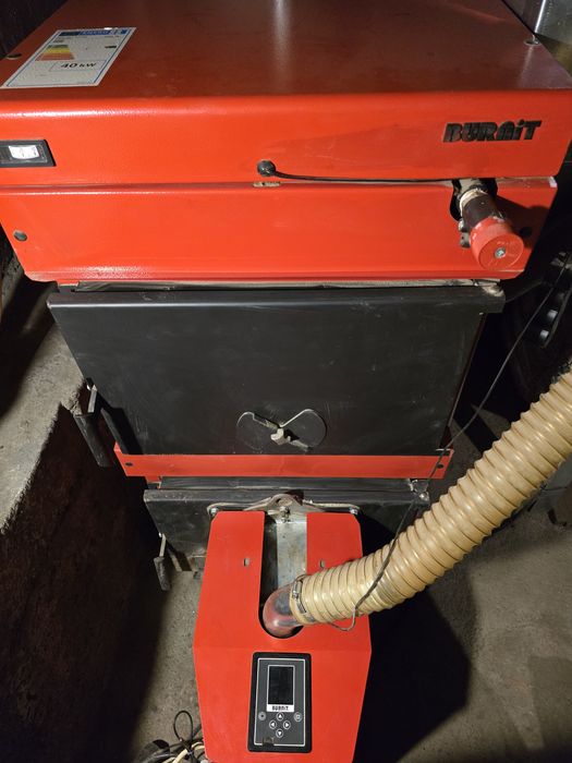 BURNIT 40KW - Котел комбиниран пелети, дърва