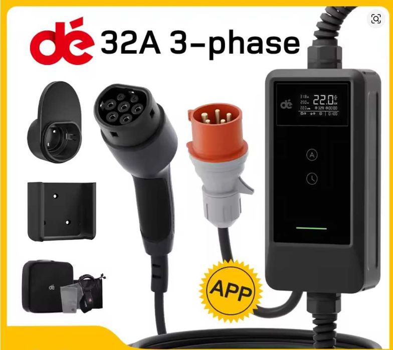 Statie incarcare portabila 22kW Type2 Masina electrica DE 22 kW type 2