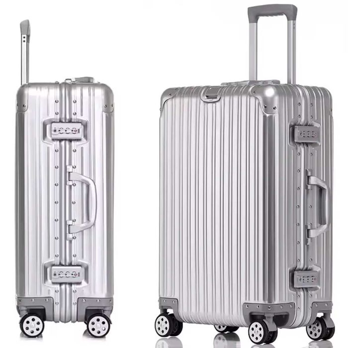 Troler de mana|cala roz & alb 54x36x24 cm, cu suport pahar si port USB