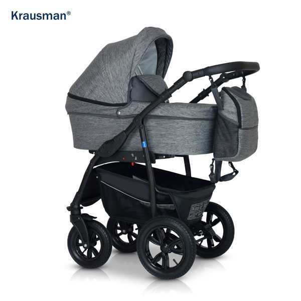 Carucior Krausman 3in1 Trend Dark Grey Ca Nou + Garantie