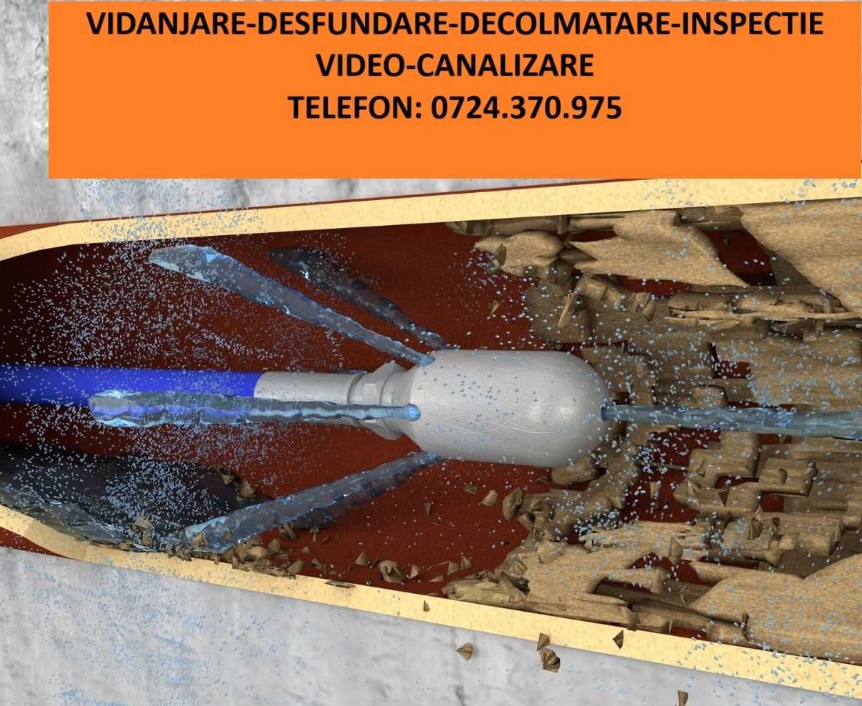 Vidanjare Desfundare Canal Conducta