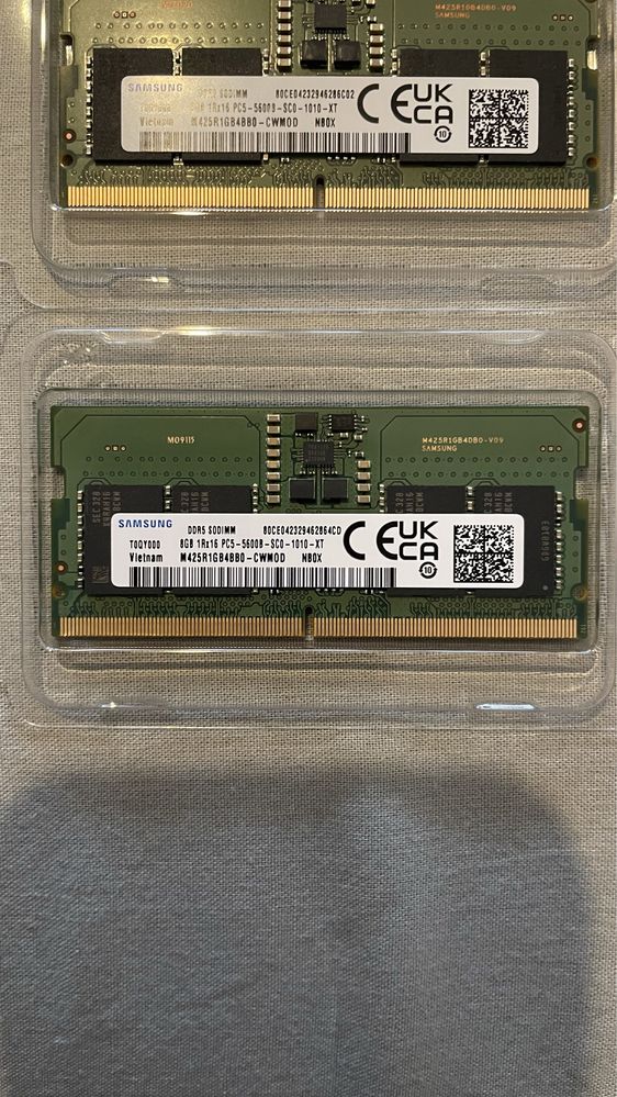 Комплект рам памет за лаптоп 2х8 GB DDR5 5600 Mhz