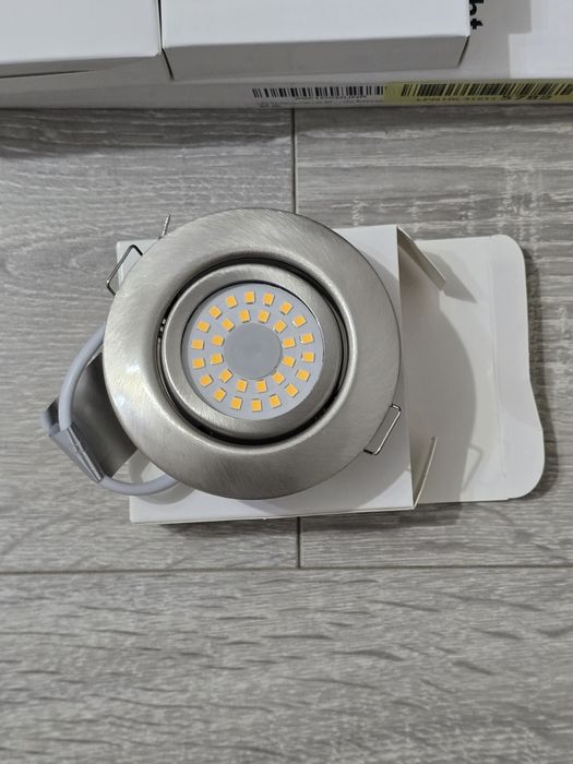 Set 6 Spoturi LED încastrate 230V, dimmabile, 3 trepte, 6W, IP44