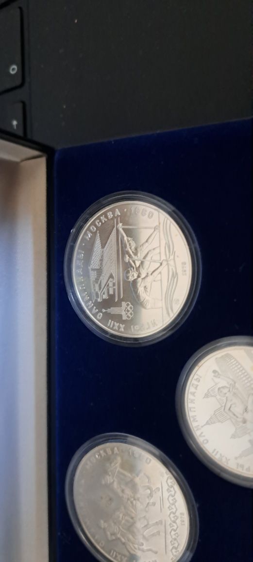 Monede argint Olimpiada rusia 1980