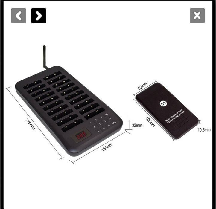 Sistem pager pentru restaurante cu 16 dispozitive