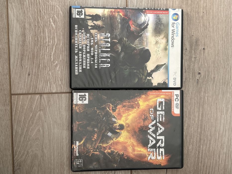 DVD игры «S.T.A.L.K.E.R.» и «Gears of War»