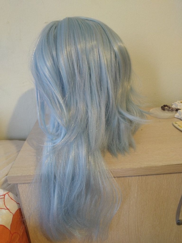 Перука Eula Genshin impact cosplay