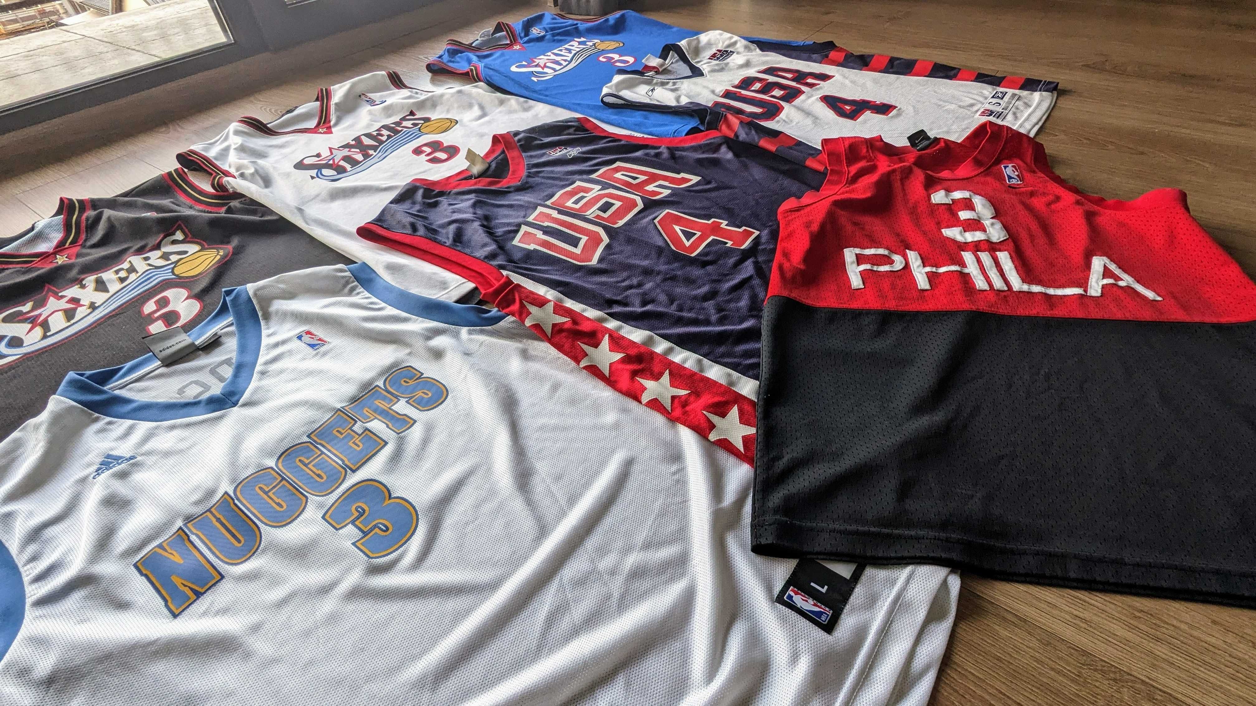 Maieuri baschet vintage Allen Iverson Champion, Adidas, Nike