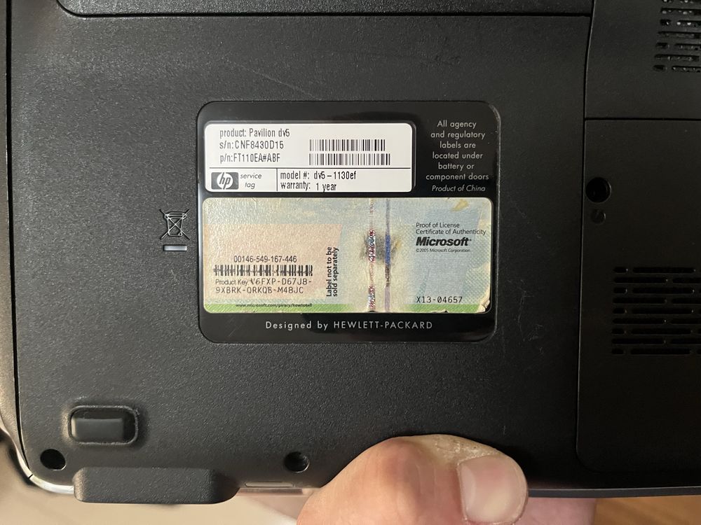 Лаптоп HP Pavilion dv5