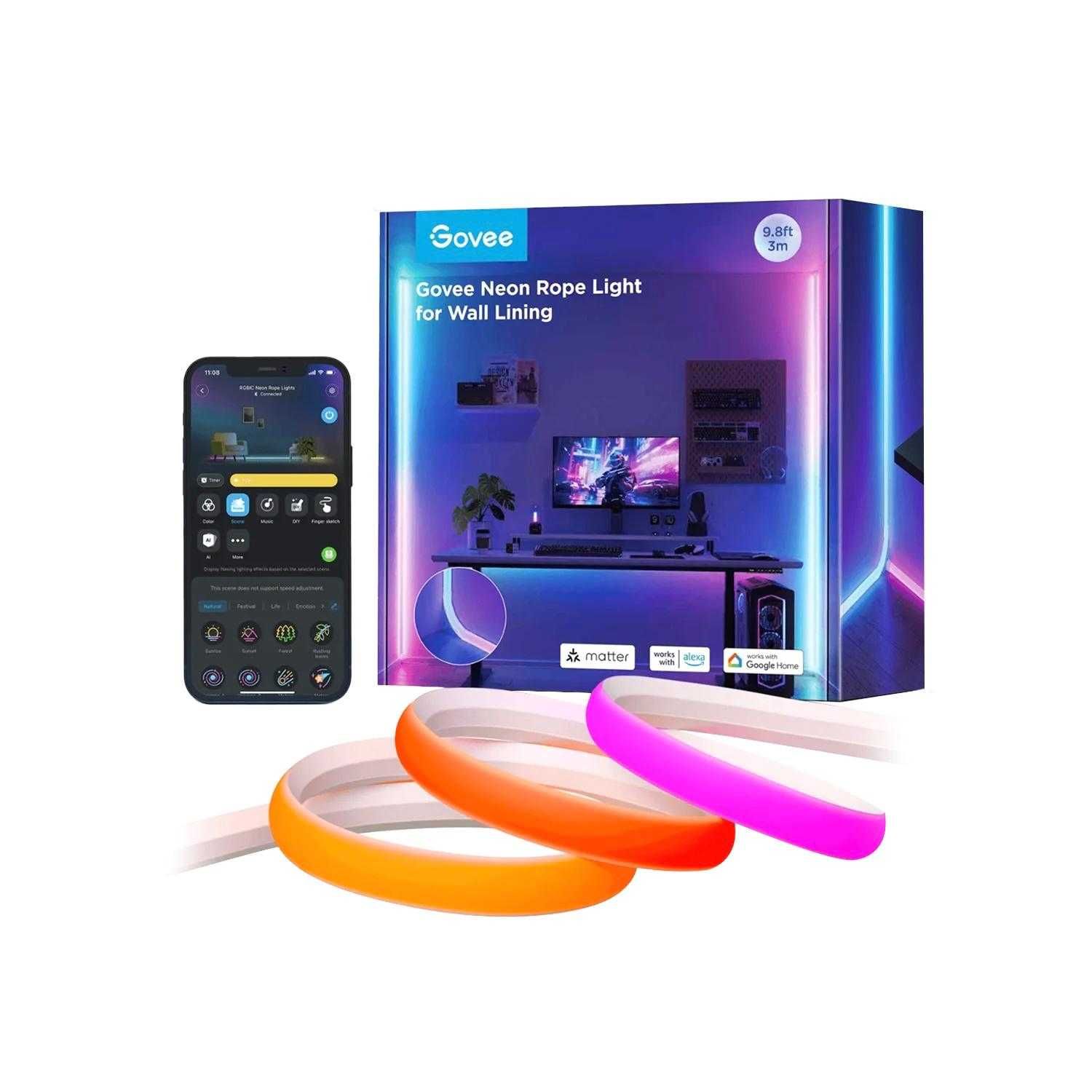 Govee RGBIC Rope Light 3м