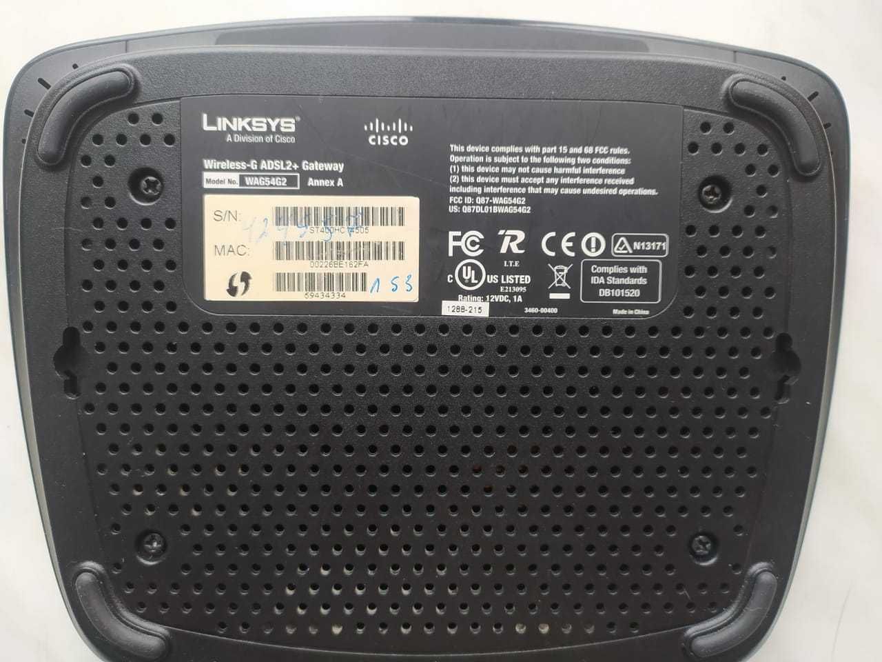 Продам роутер, модем ADSL ,Linksys Cisco,модель WAG54G2,