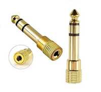 Jack Audio Mixer / Adaptor Microfon Jack 6,5mm la 3,5mm ,Gold