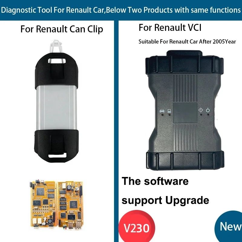 Interfata diagnoza Dacia / Renault V236 Renault VCI Can Clip nou 2024
