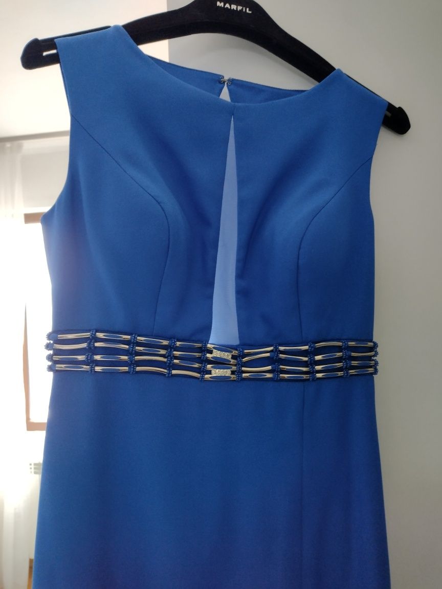 Официална/абитуриентска, дълга, синя рокля Marfil,  Испания