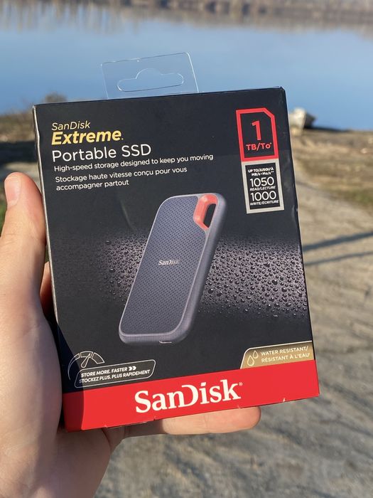 Външен SSD SanDisk Extreme® Portable, 1 TB, USB 3.1