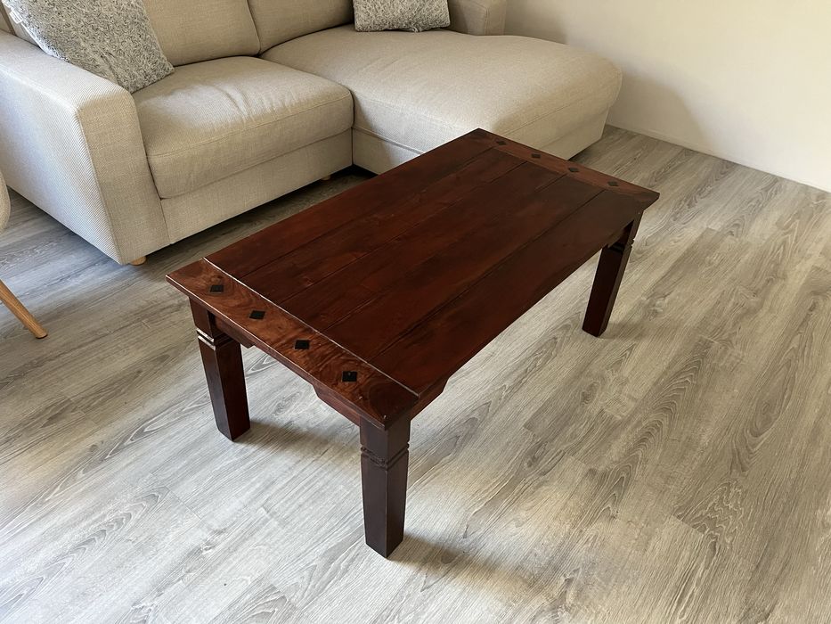 Masa cafea , Lemn masiv , trandafir indian