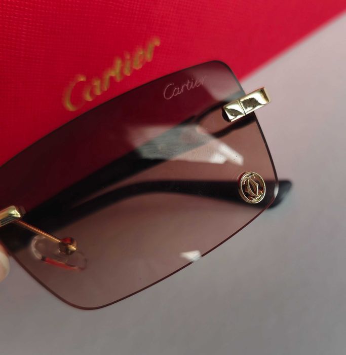 Ochelari de soare Cartier Horn maro
