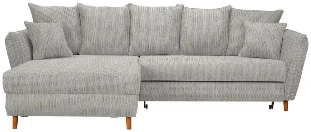 Coltar extensibil, stofa gri, 284 x 162, lada depozitare, Polonia