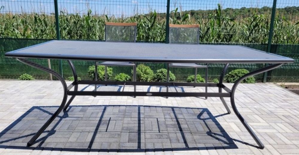 Masa de aluminiu și oțel Larvik 100x200 cm