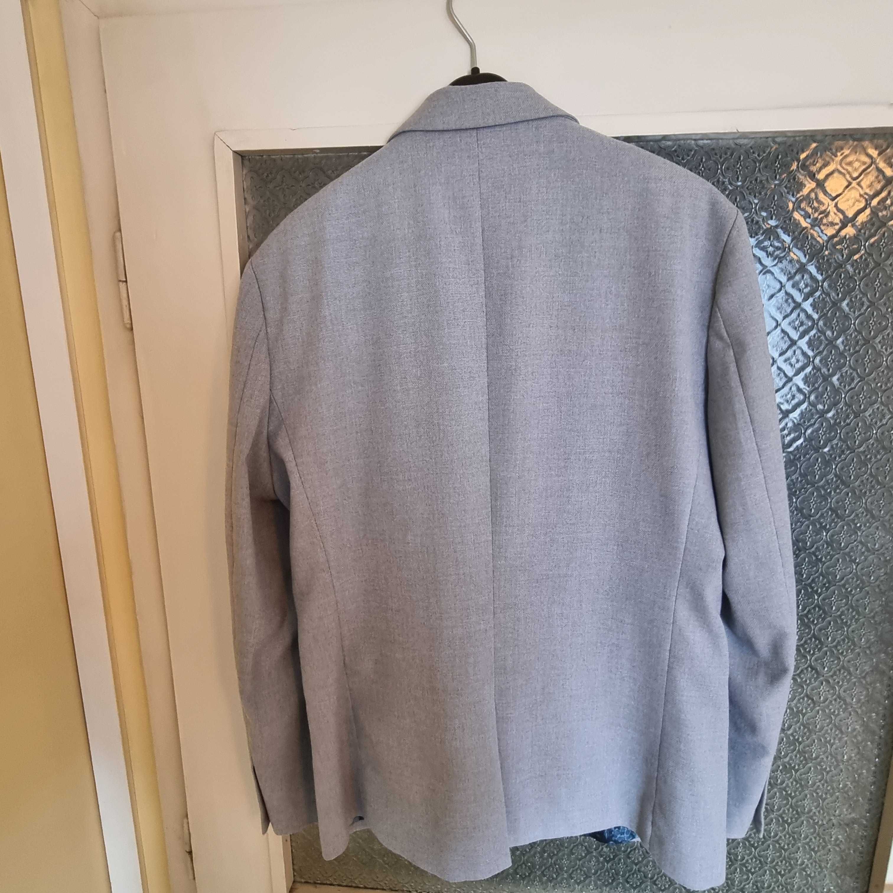 Мъжко сако, Jack&Jones slim fit, 52 размер, сиво, спортно-елегантно