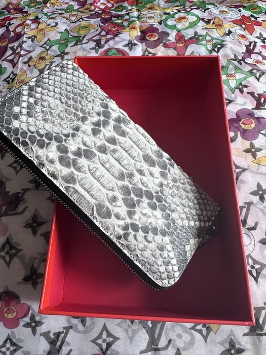 Портфейл портмоне естествена кожа питон