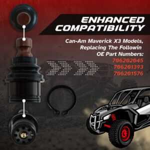 Pivot brat inferior SuperATV® 300M Can-Am Maverick  X3 (2017+)