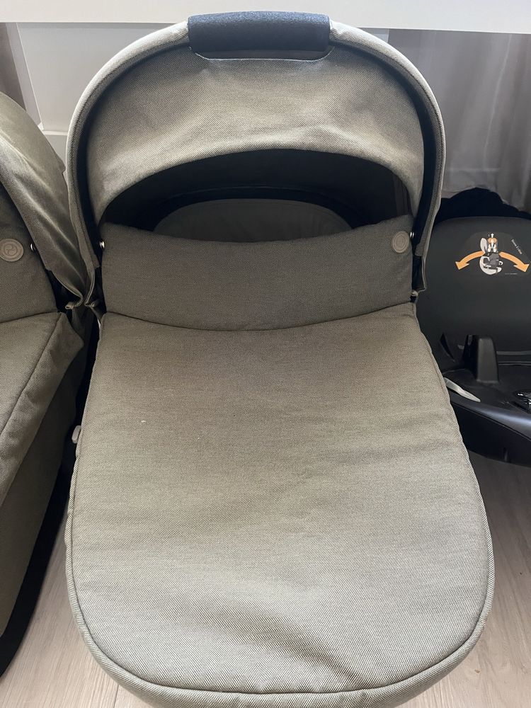Кош за новородено cybex gazelle s cot, бази g i size, кошница за кола