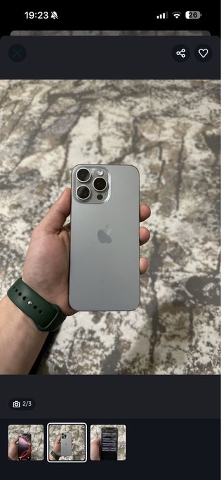 Продается iPhone 15 Pro Max 256 гб 90%