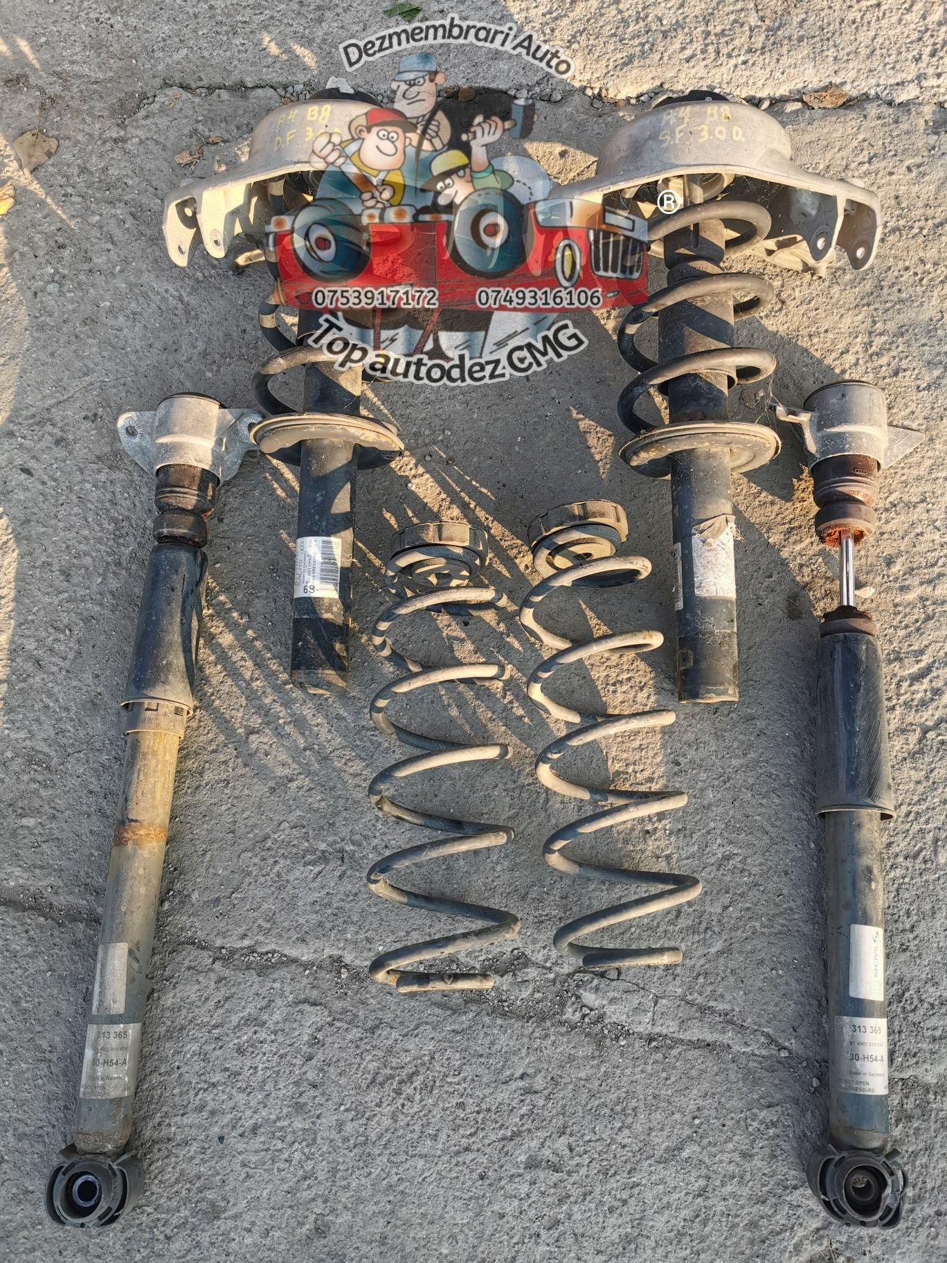 Suspensie Audi A4 B8 3.0 D A5 Quattro arcuri amortizoare flanse