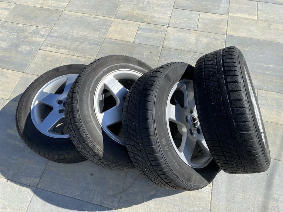 Set jante Borbet + anvelope iarna Continental