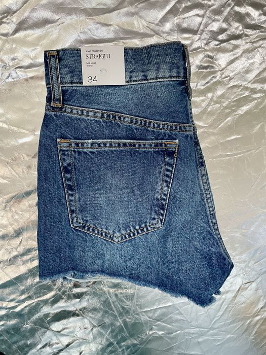 Pantaloni scurti NOI Mango din denim cu rupturi Marime 34