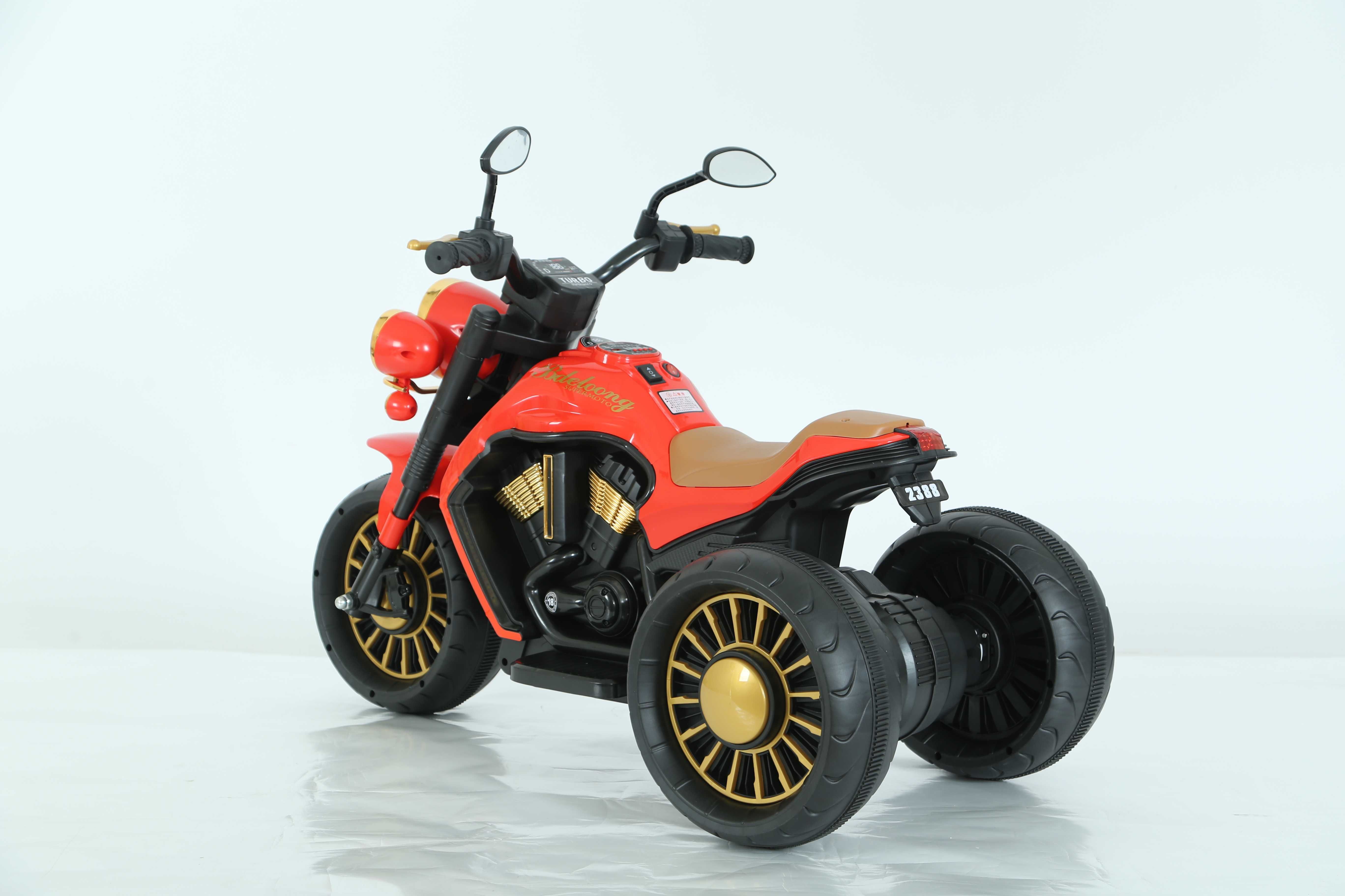 Motocicleta electrica cu 3 roti Kinderauto BJDL2388 2x 35W 6V, RC, RED