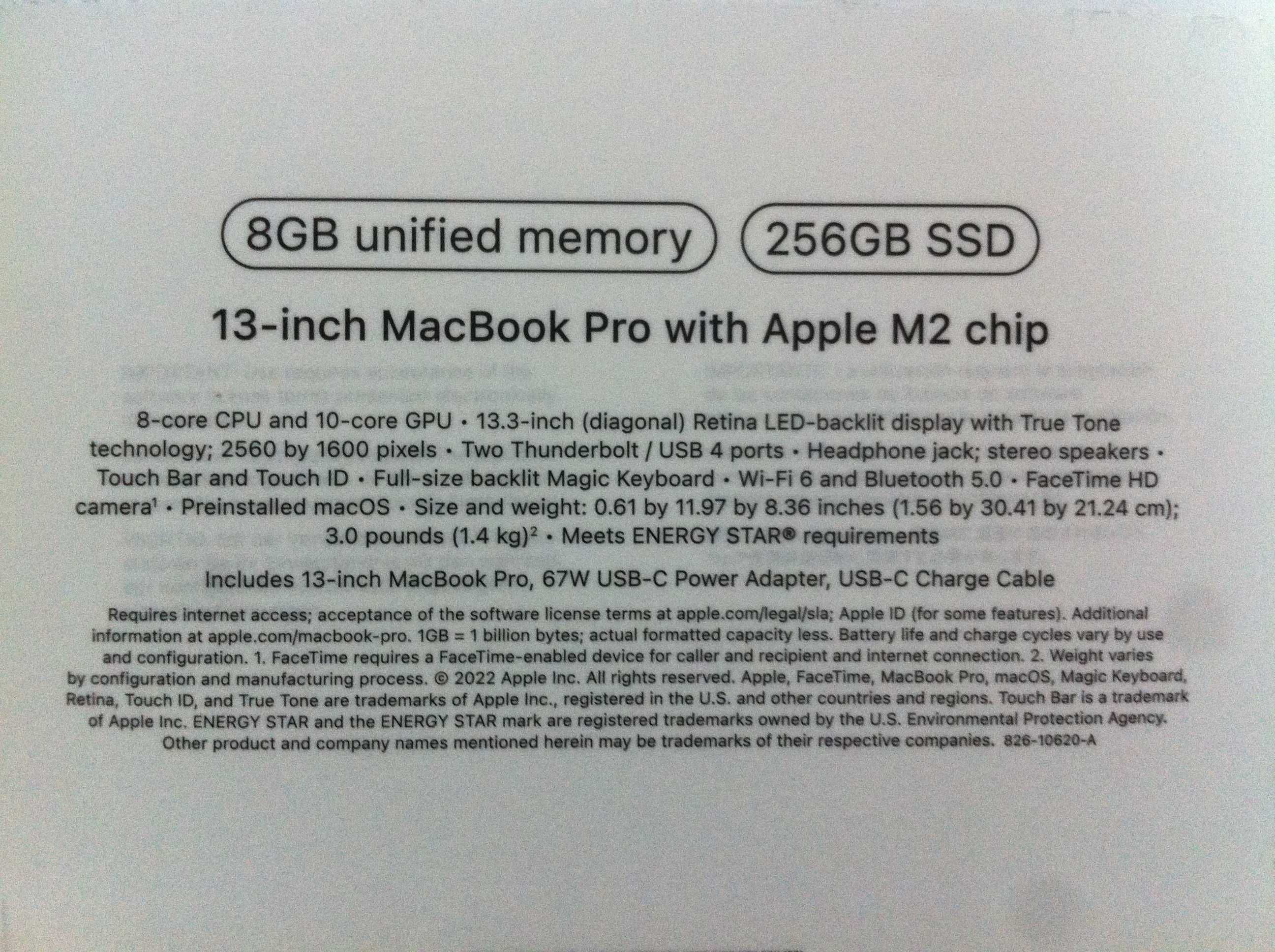 MacBook Pro M2 British version