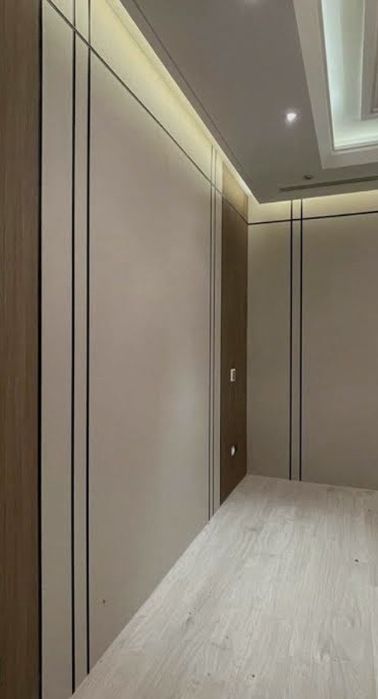 Установка бамбуковых панелей, гибкий мрамор, ТВ-зоны